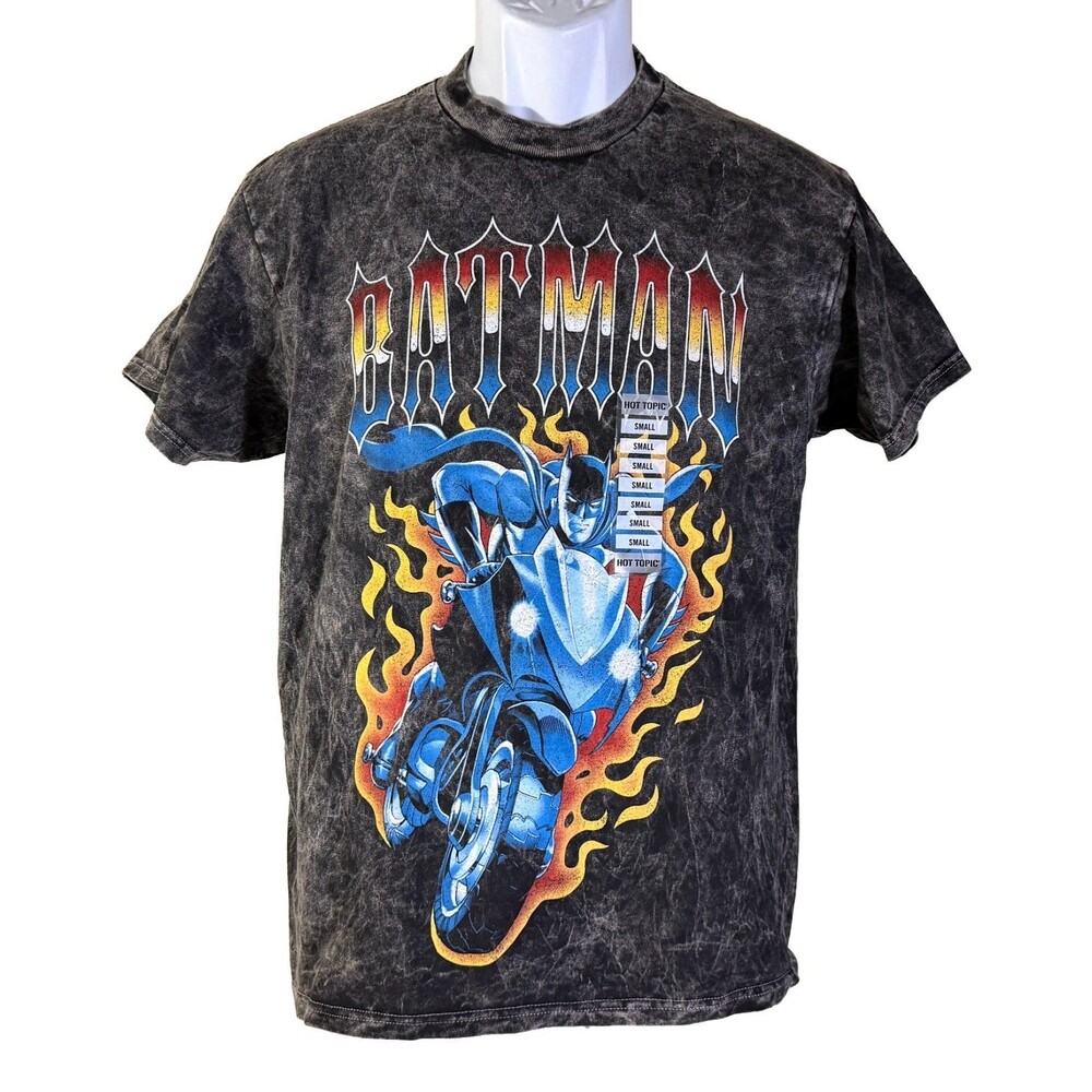 DC Comics Batman Motorcycle Racing Jumbo Graphic T-Shirt Small